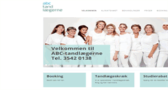 Desktop Screenshot of abc-tandlaegerne.dk
